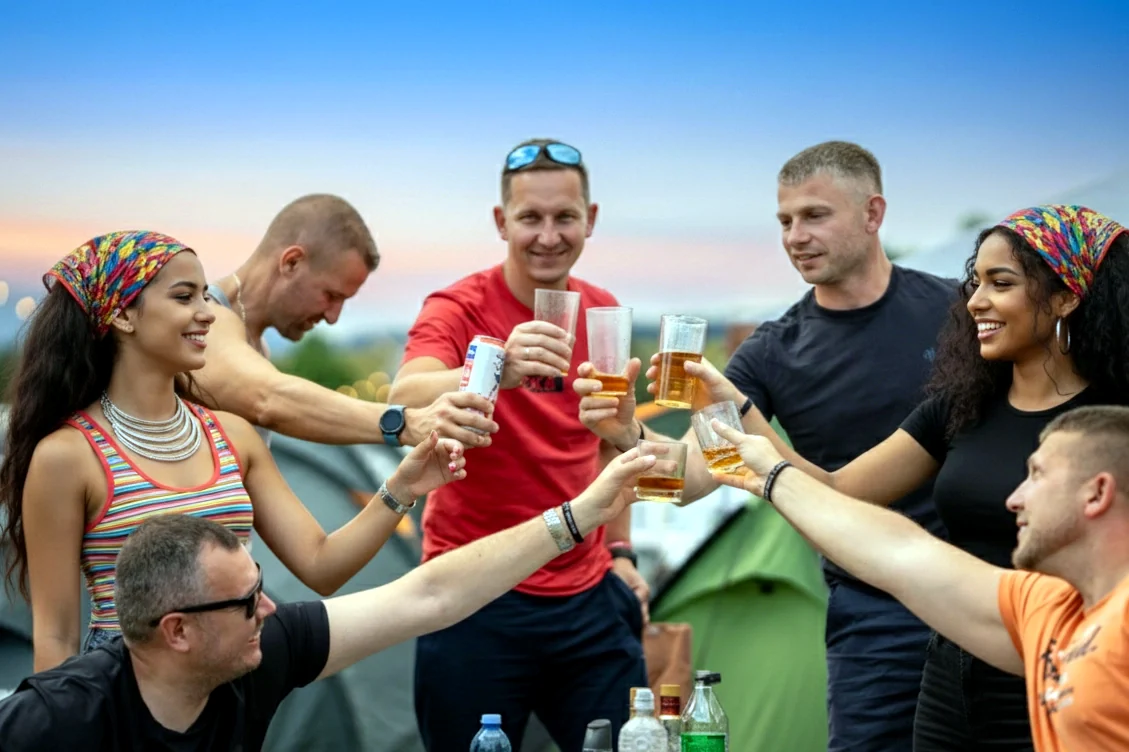 Tolle Atmosphäre am Campingplatz in Spielberg am Red Bull Ring.